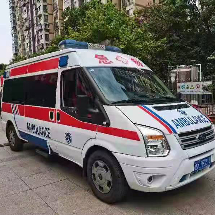 海伦长途救护车护送病人返乡